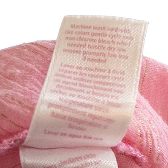 Lilly Pulitzer Textured Metallic Stripe Tunic Dress in Pastel Pink Gold Large - Picture 9 of 12